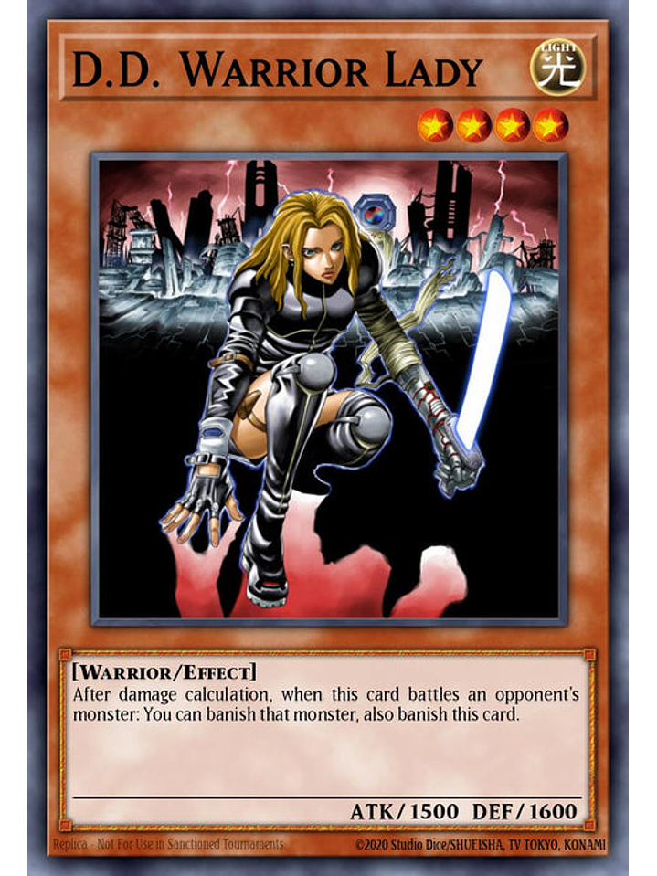 D.D. Warrior Lady - RA03-EN129 - Platinum Secret Rare 1st Edition 1