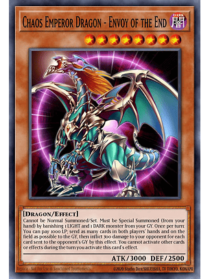Chaos Emperor Dragon - Envoy of the End - RA03-EN133 - Platinum Secret Rare 1st Edition