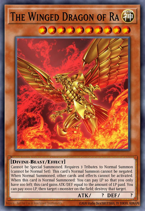 The Winged Dragon of Ra - RA03-EN137 - Platinum Secret Rare 1st Edition