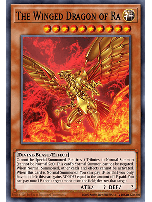 The Winged Dragon of Ra - RA03-EN137 - Platinum Secret Rare 1st Edition