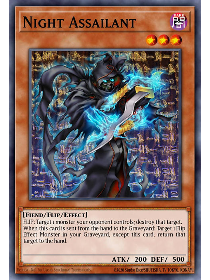 Night Assailant - RA03-EN139 - Platinum Secret Rare 1st Edition 1