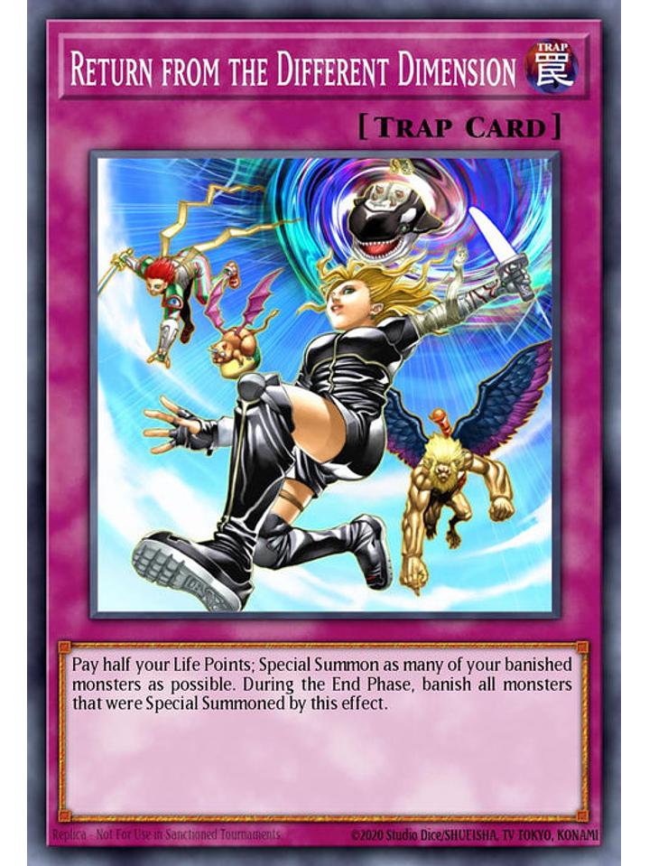 Return from the Different Dimension - RA03-EN140 - Platinum Secret Rare 1st Edition 1