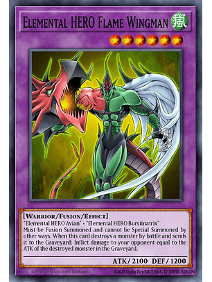 Elemental HERO Flame Wingman - RA03-EN152 - Platinum Secret Rare 1st Edition