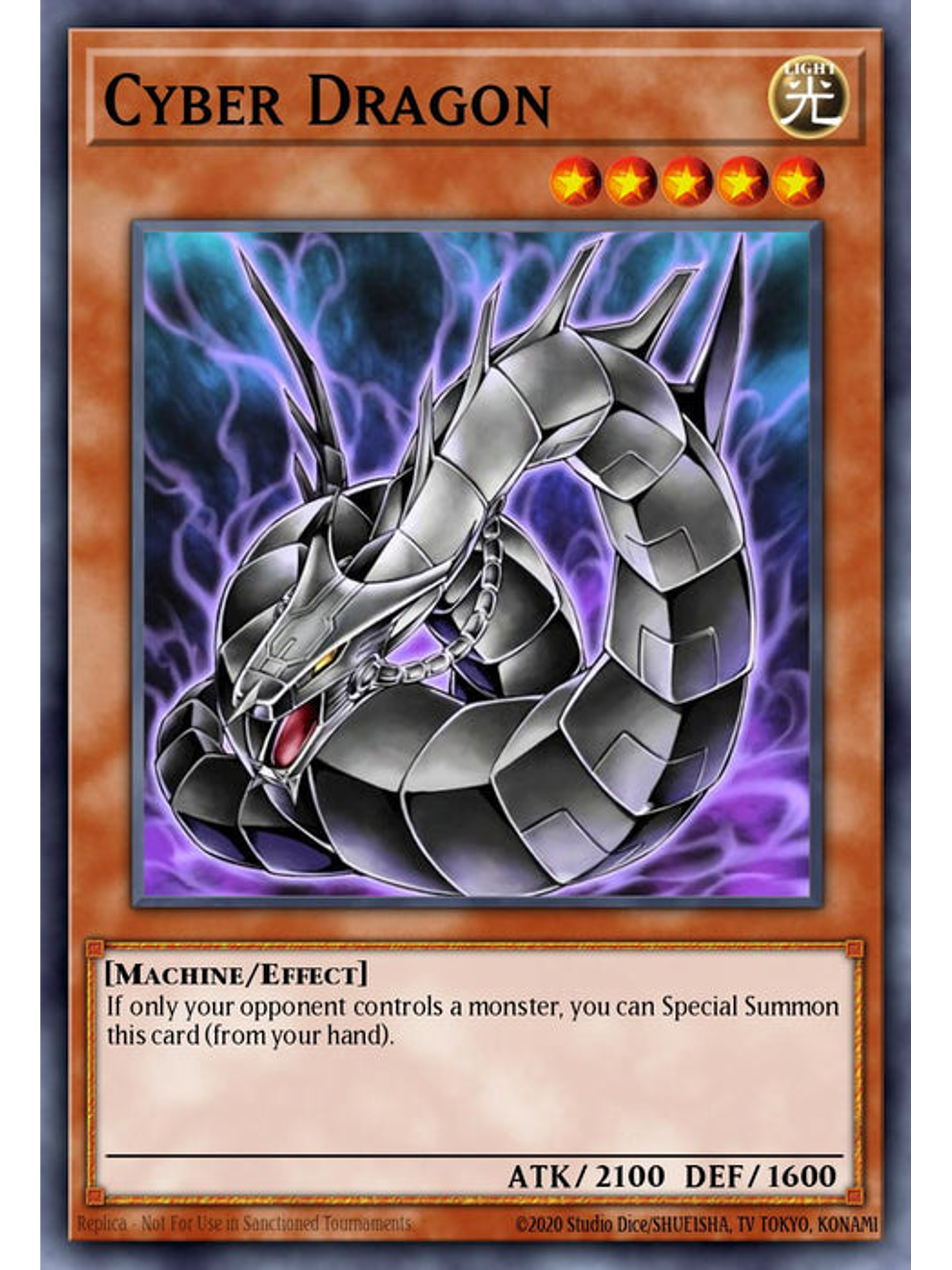 Cyber Dragon (alternate art) - RA03-EN155 - Platinum Secret Rare 1st Edition 1