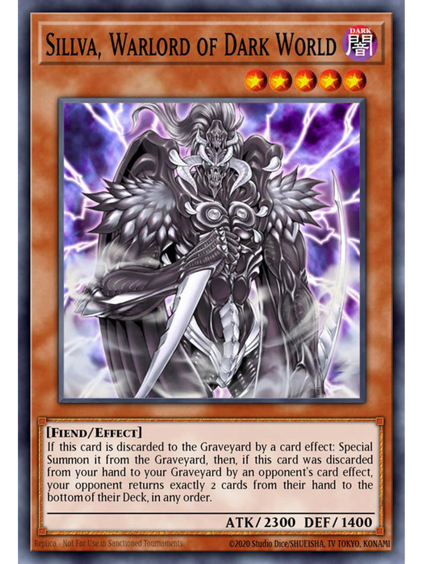 Sillva, Warlord of Dark World - RA03-EN158 - Platinum Secret Rare 1st Edition 1