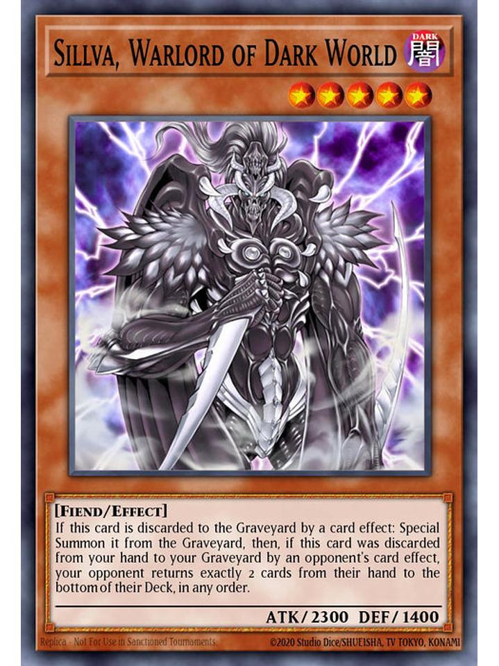 Sillva, Warlord of Dark World - RA03-EN158 - Platinum Secret Rare 1st Edition 1