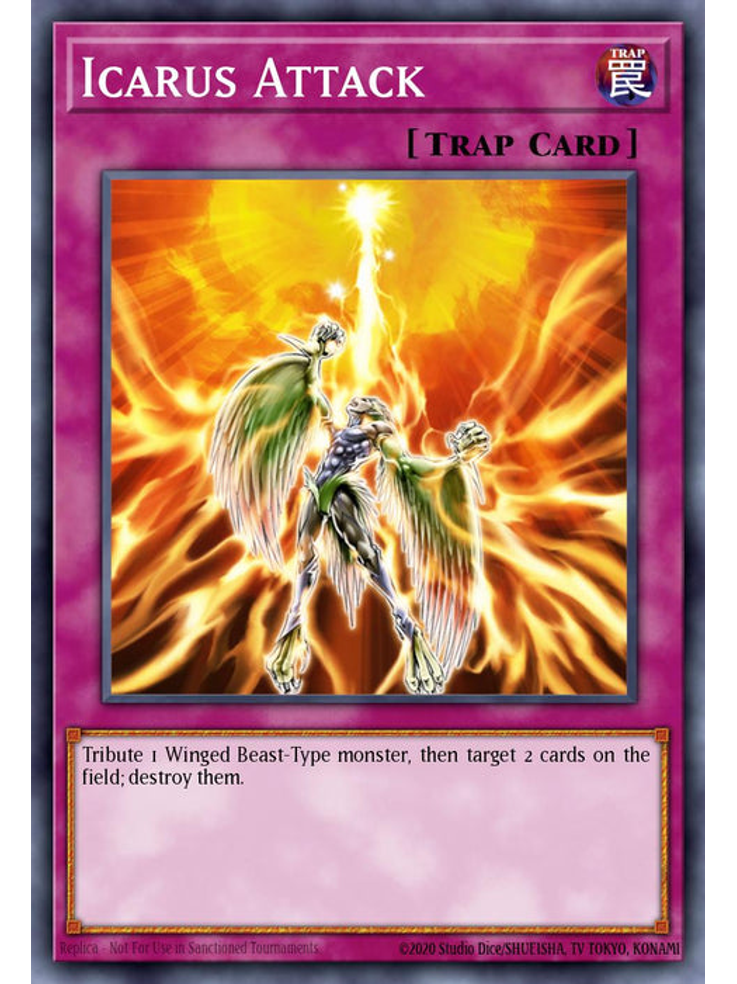 Icarus Attack - RA03-EN165 - Platinum Secret Rare 1st Edition 1