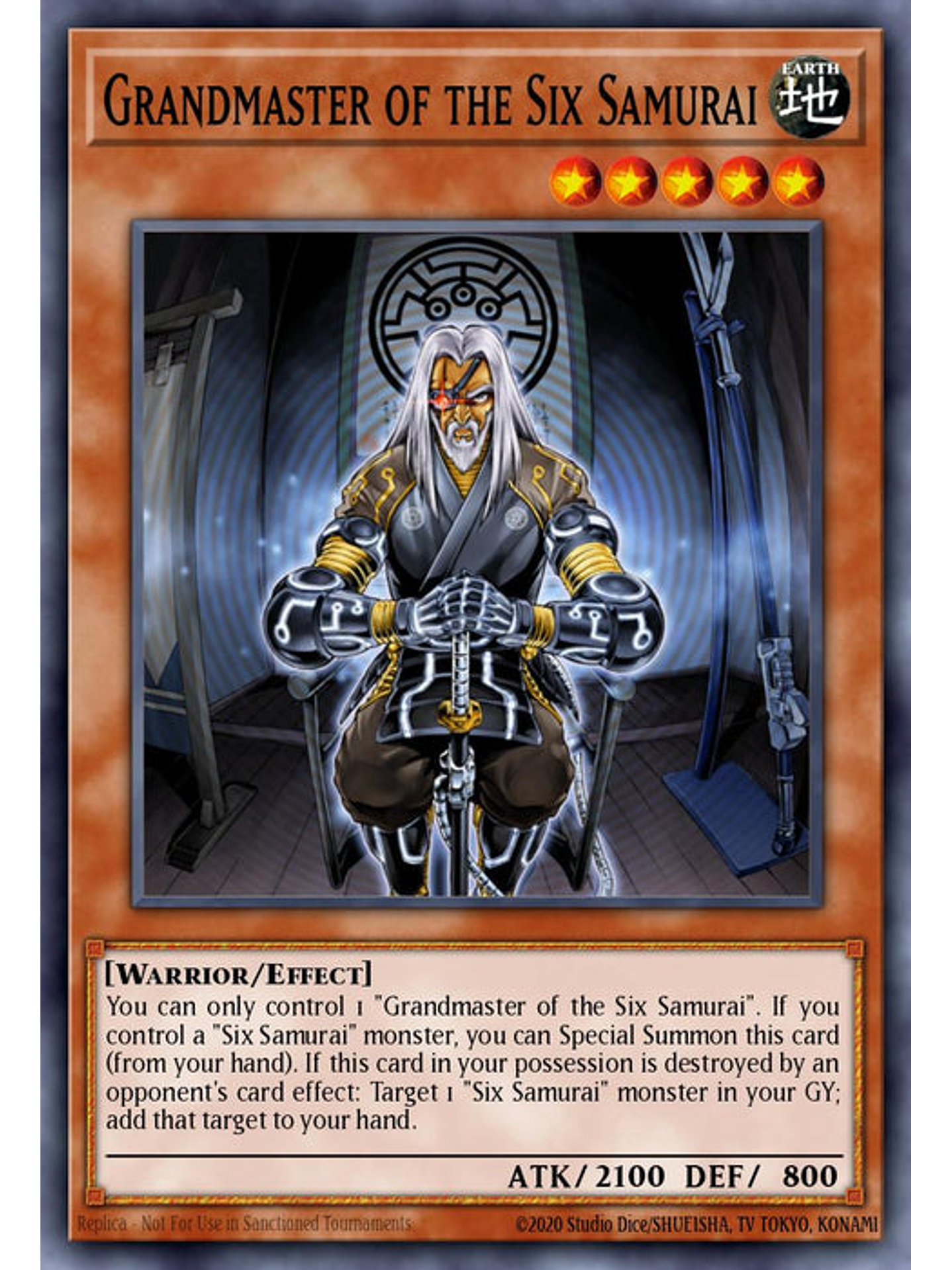 Grandmaster of the Six Samurai - RA03-EN174 - Platinum Secret Rare 1st Edition 1