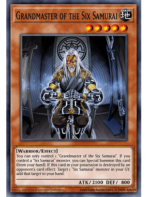 Grandmaster of the Six Samurai - RA03-EN174 - Platinum Secret Rare 1st Edition