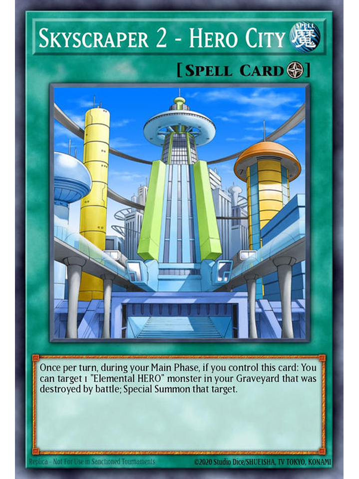 Skyscraper 2 - Hero City - RA03-EN175 - Platinum Secret Rare 1st Edition 1