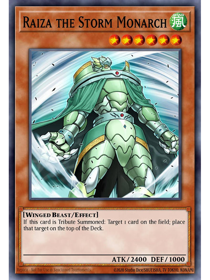 Raiza the Storm Monarch - RA03-EN180 - Platinum Secret Rare 1st Edition 1