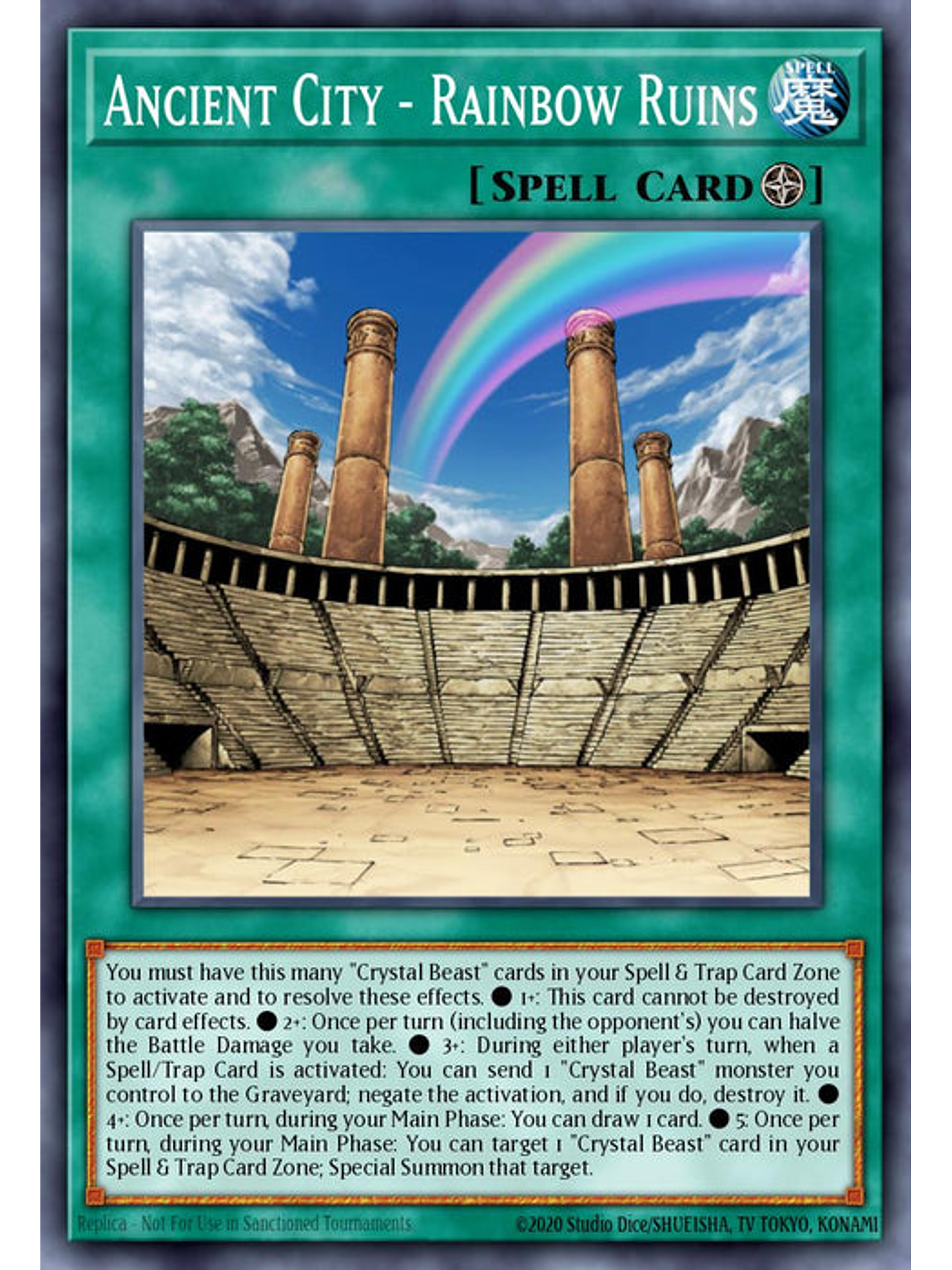 Ancient City - Rainbow Ruins - RA03-EN181 - Platinum Secret Rare 1st Edition 1