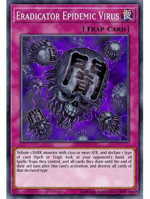 Eradicator Epidemic Virus - RA03-EN183 - Platinum Secret Rare 1st Edition