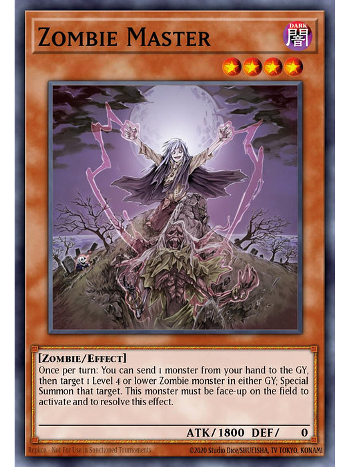 Zombie Master - RA03-EN185 - Platinum Secret Rare 1st Edition 1