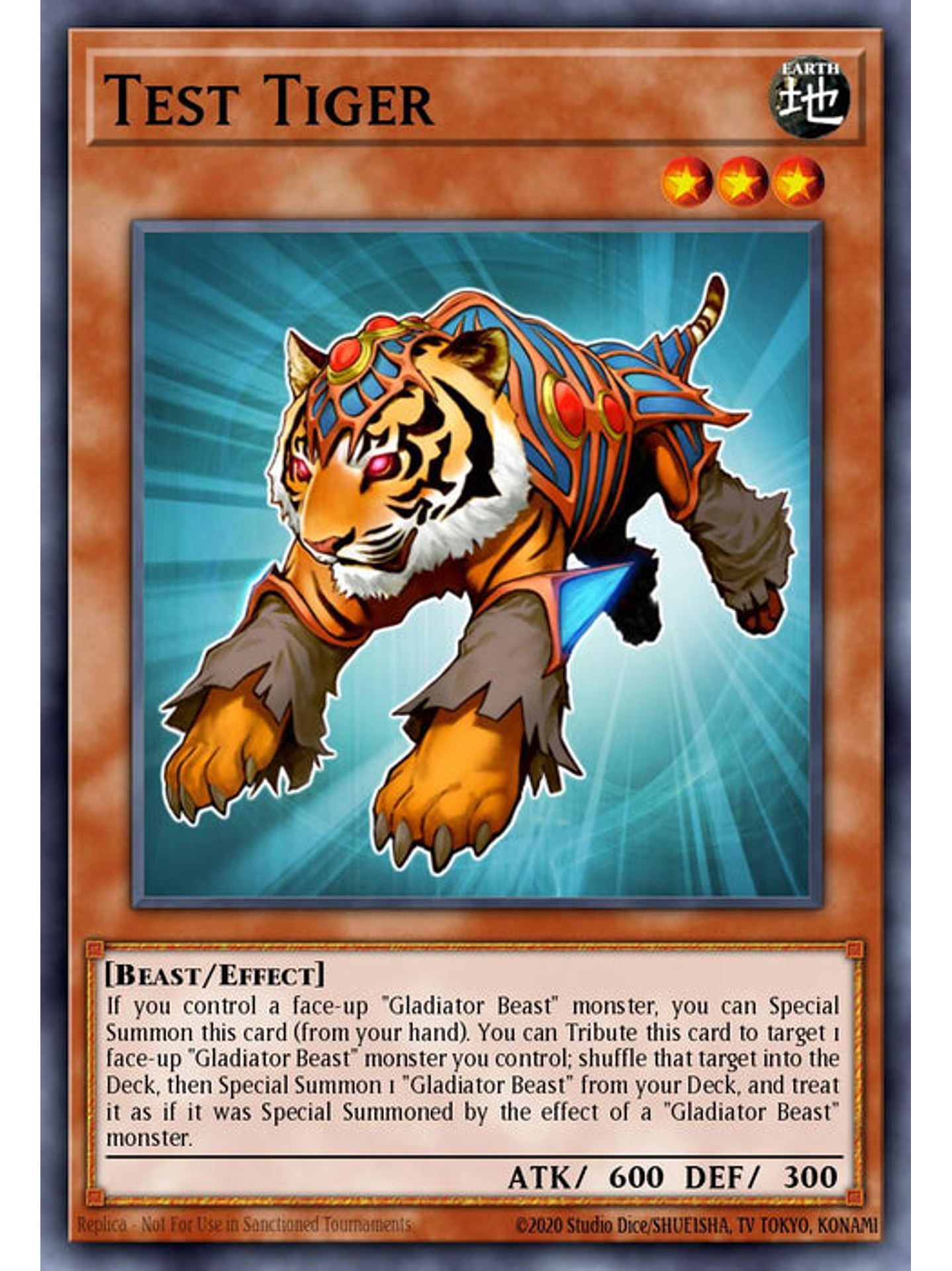 Test Tiger - RA03-EN189 - Platinum Secret Rare 1st Edition 1