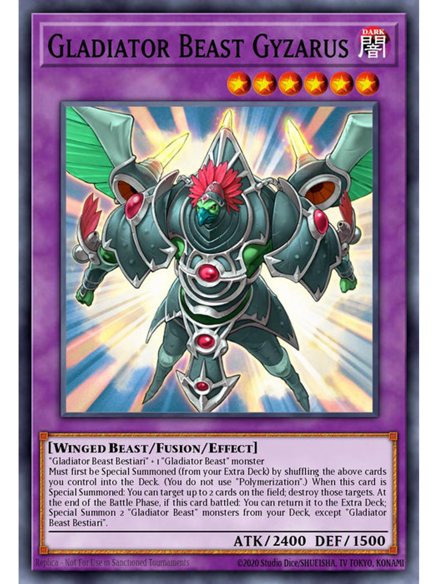 Gladiator Beast Gyzarus - RA03-EN198 - Platinum Secret Rare 1st Edition 1