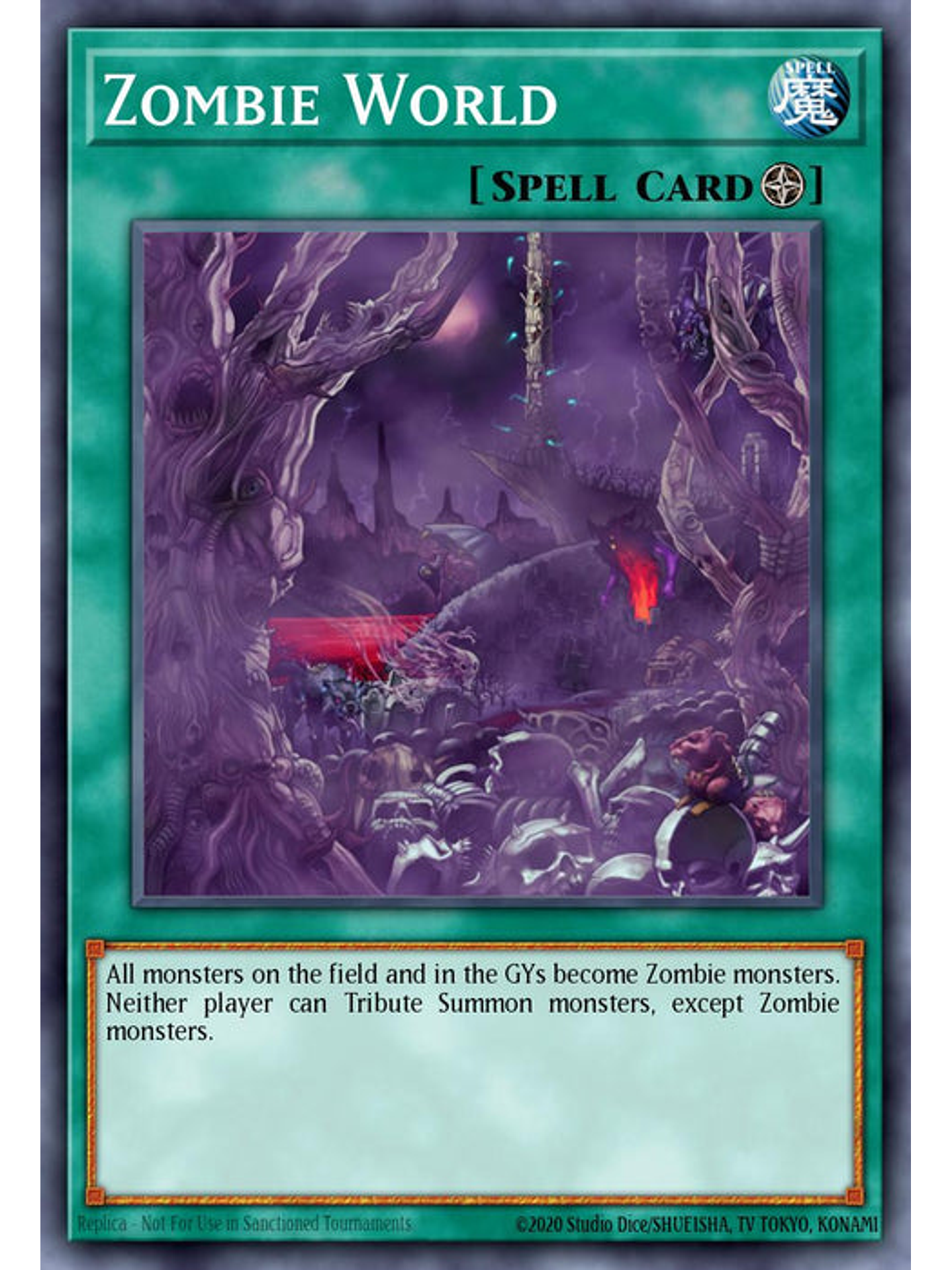 Zombie World - RA03-EN205 - Platinum Secret Rare 1st Edition 1