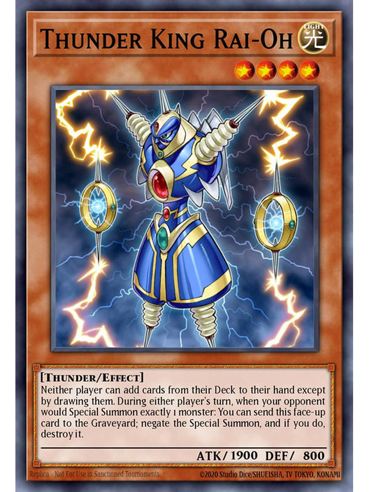 Thunder King Rai-Oh - RA03-EN206 - Platinum Secret Rare 1st Edition 1