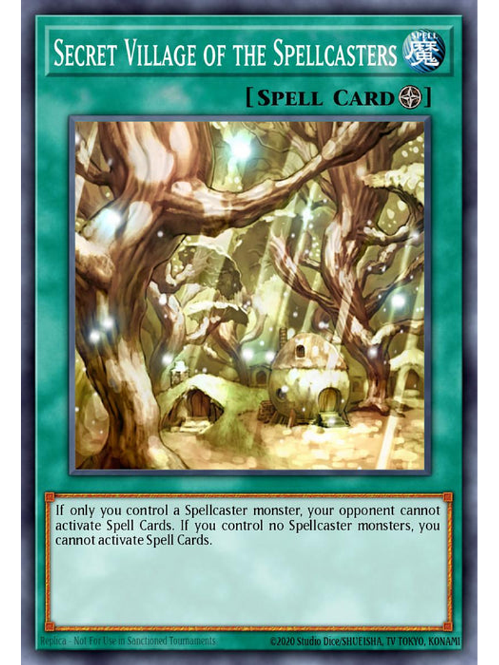 Secret Village of the Spellcasters - RA03-EN209 - Platinum Secret Rare 1st Edition 1