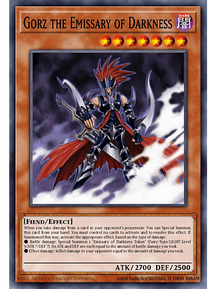 Gorz the Emissary of Darkness - RA03-EN210 - Platinum Secret Rare 1st Edition