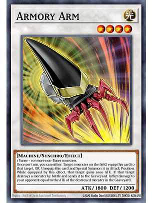 Armoy Arm - RA03-EN213 - Platinum Secret Rare 1st Edition