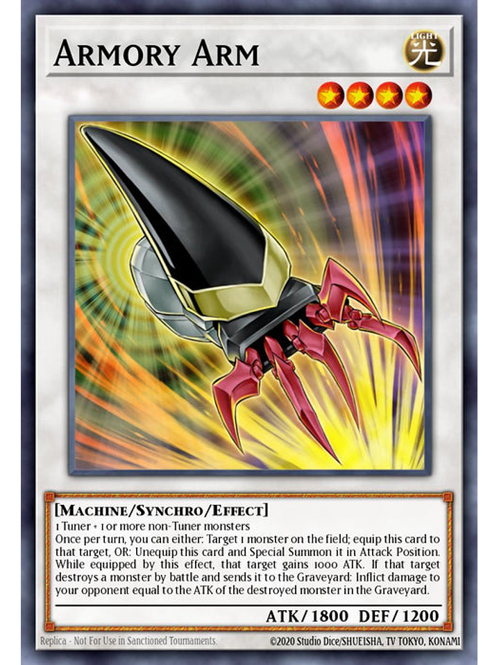 Armoy Arm - RA03-EN213 - Platinum Secret Rare 1st Edition 1