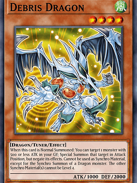 Debris Dragon - RA03-EN214 - Platinum Secret Rare 1st Edition