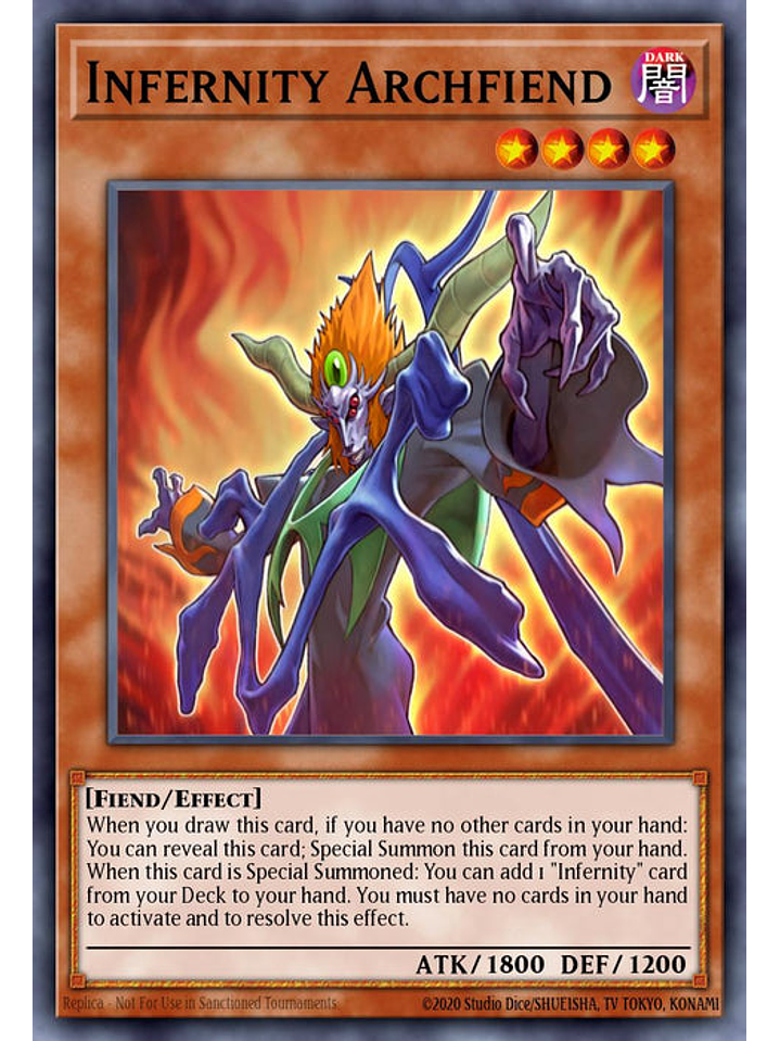 Infernity Archfiend - RA03-EN220 - Platinum Secret Rare 1st Edition 1