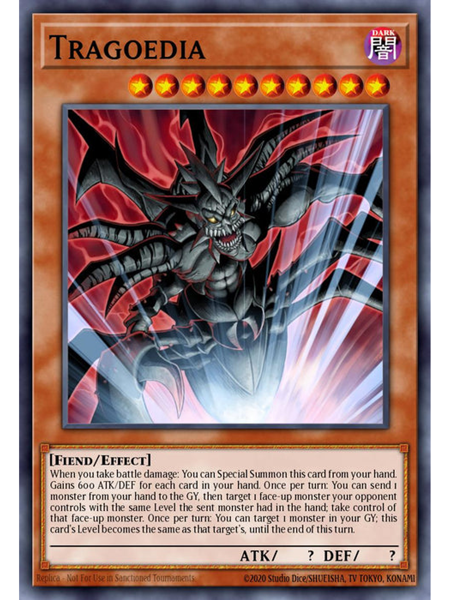 Tragoedia - RA03-EN223 - Platinum Secret Rare 1st Edition 1