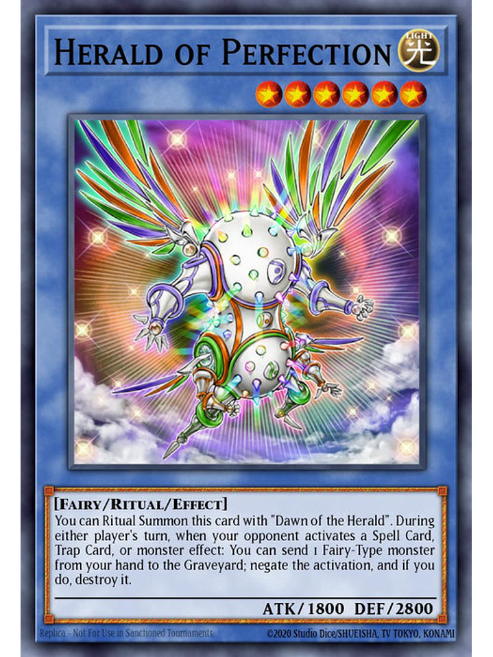 Herald of Perfection - RA03-EN237 - Platinum Secret Rare 1st Edition 1