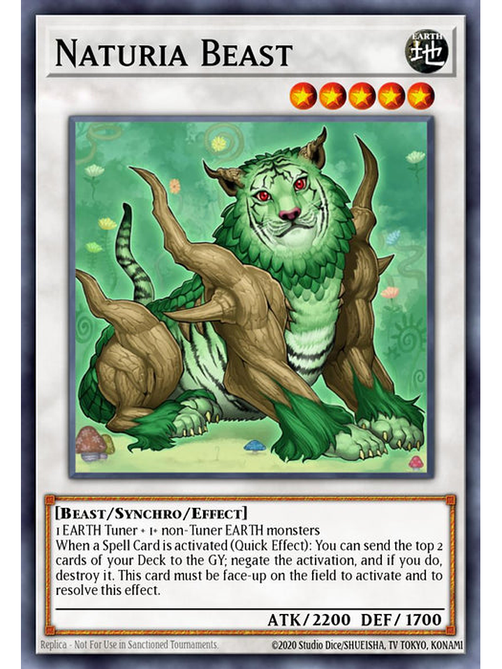 Naturia Beast - RA03-EN238 - Platinum Secret Rare 1st Edition 1