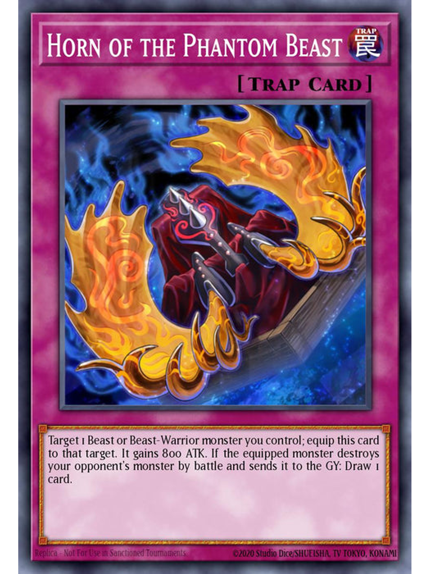 Horn of the Phantom Beast - RA03-EN241 - Platinum Secret Rare 1st Edition 1