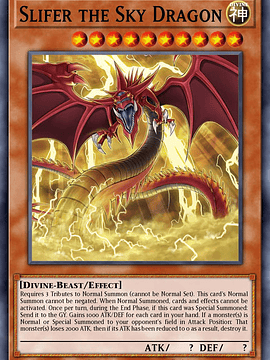 Slifer the Sky Dragon - RA03-EN244 - Platinum Secret Rare 1st Edition