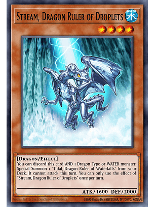 Stream, Dragon Ruler of Droplets - RA03-EN255 - Platinum Secret Rare 1st Edition
