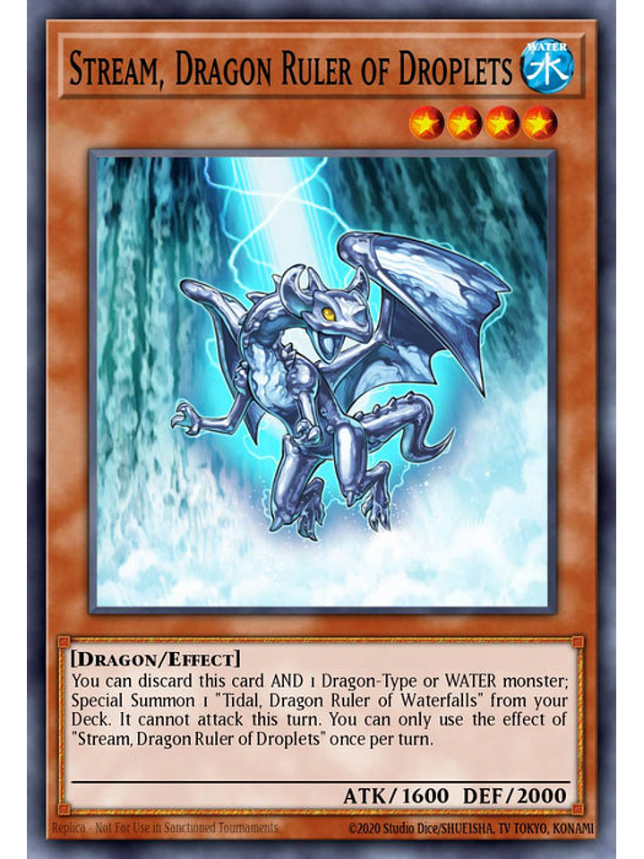 Stream, Dragon Ruler of Droplets - RA03-EN255 - Platinum Secret Rare 1st Edition 1