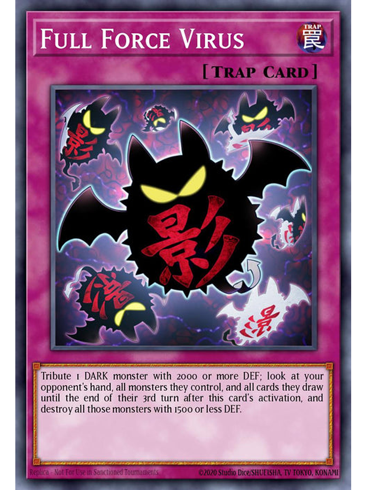 Full Force Virus - RA03-EN267 - Platinum Secret Rare 1st Edition 1