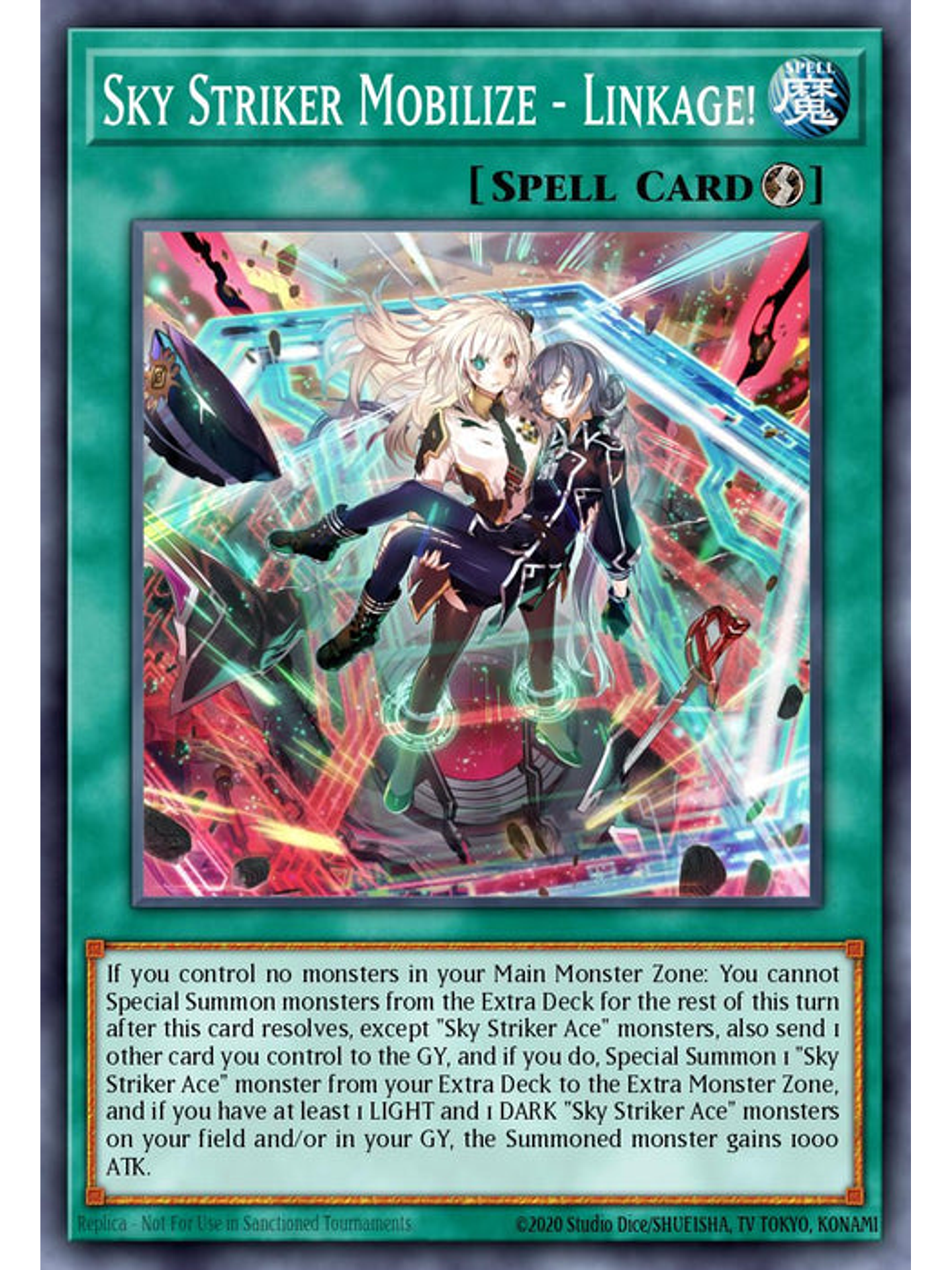 Sky Striker Mobilize - Linkage! - RA03-EN274 - Platinum Secret Rare 1st Edition 1
