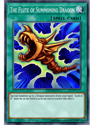 The Flute of Summoning Dragon - RA03-EN087 - Platinum Secret Rare 1st Edition