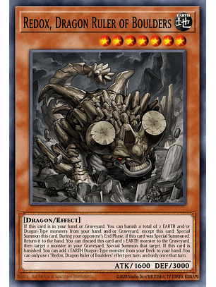 Redox, Dragon Ruler of Boulders - RA03-EN008 - Quarter Century Secret Rare 1st Edition