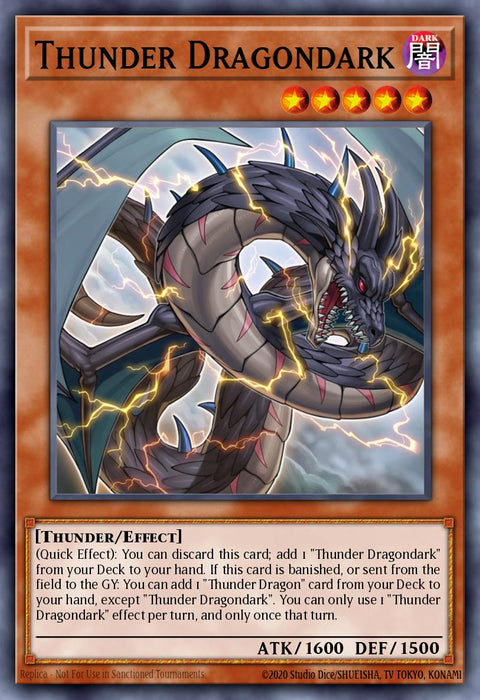 Thunder Dragondark - RA03-EN018 - Quarter Century Secret Rare 1st Edition