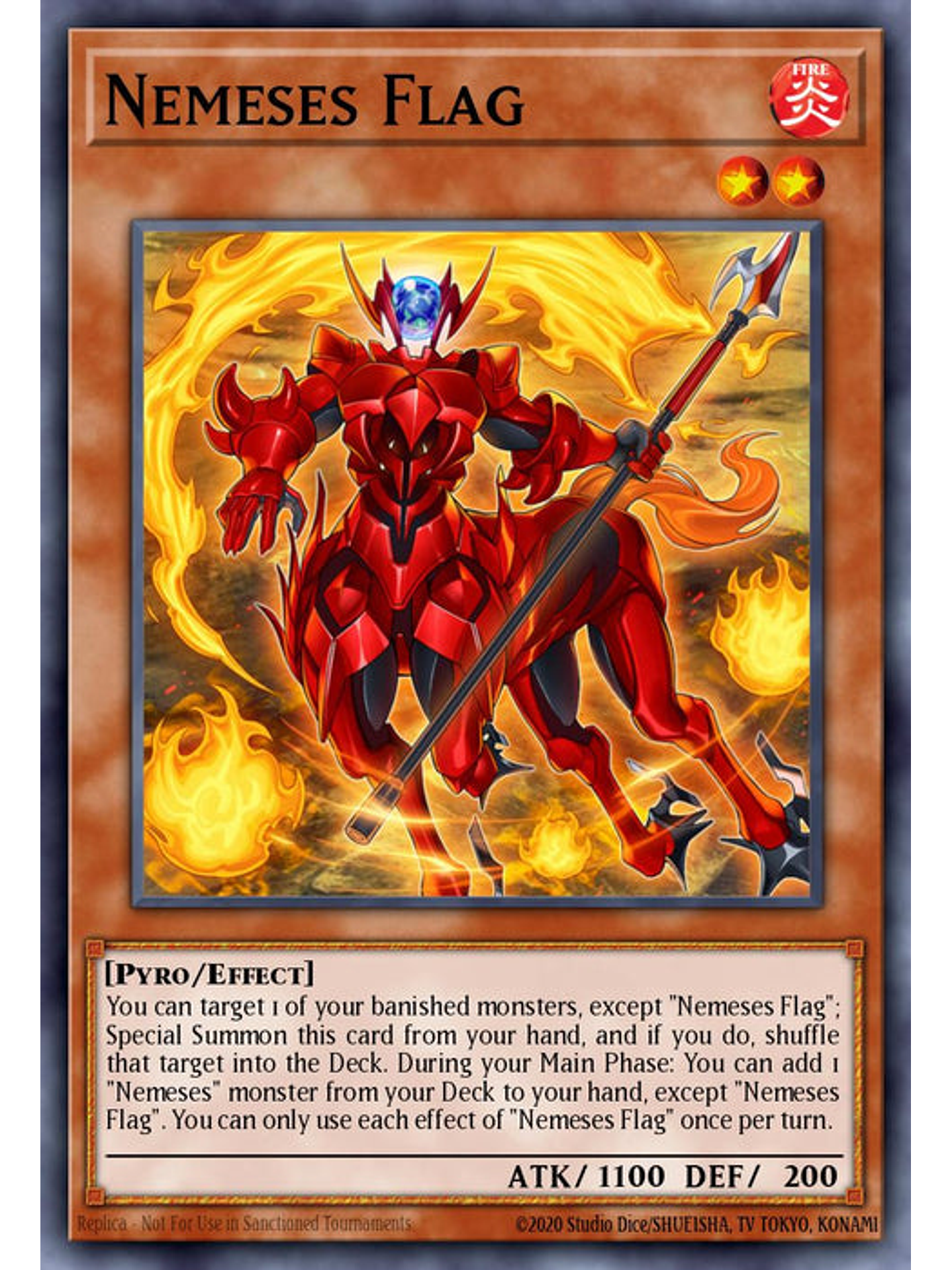 Nemeses Flag - RA03-EN024 - Quarter Century Secret Rare 1st Edition 1