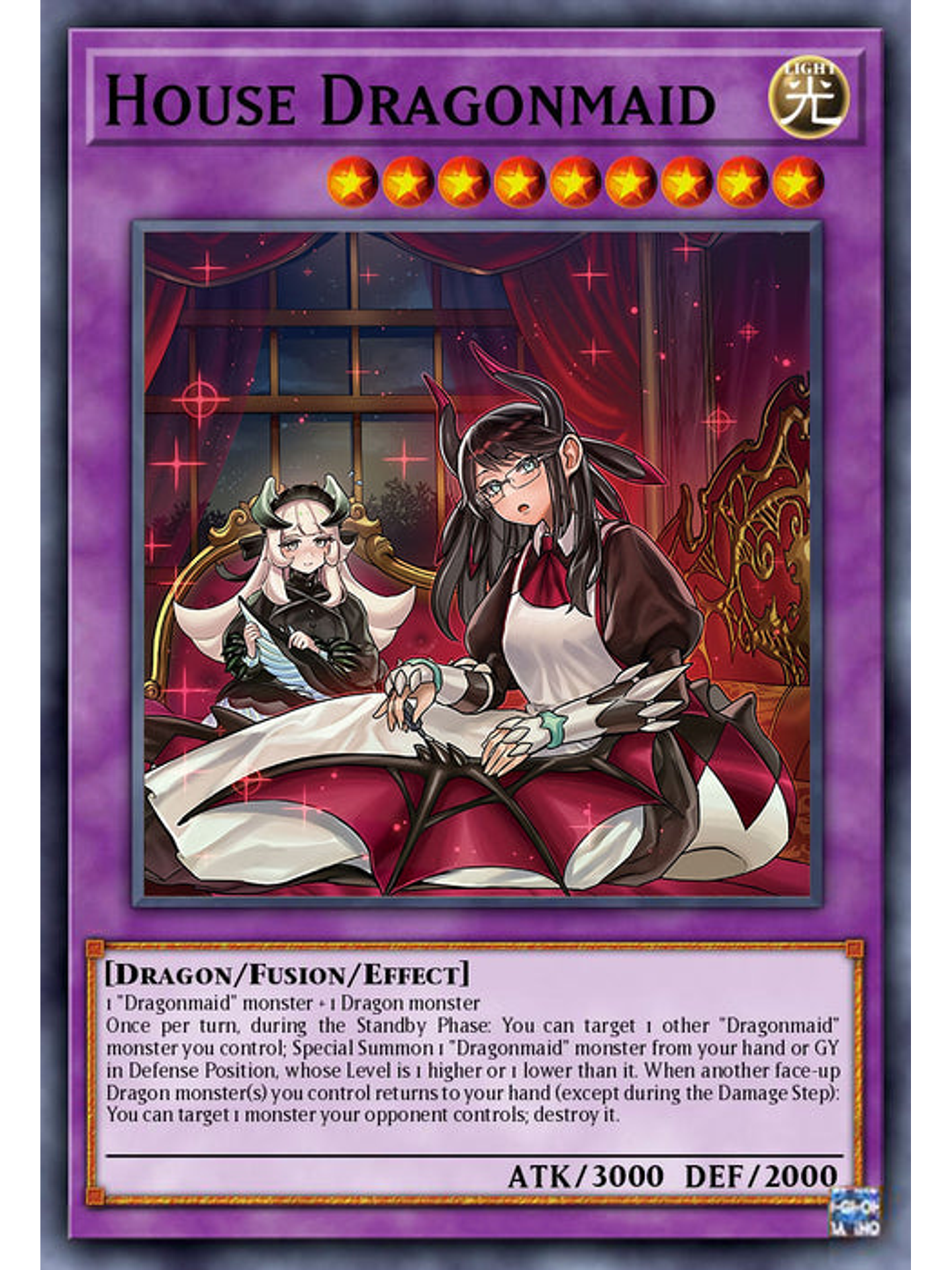 House Dragonmaid (alternate art) - RA03-EN037 - Quarter Century Secret Rare 1st Edition 1