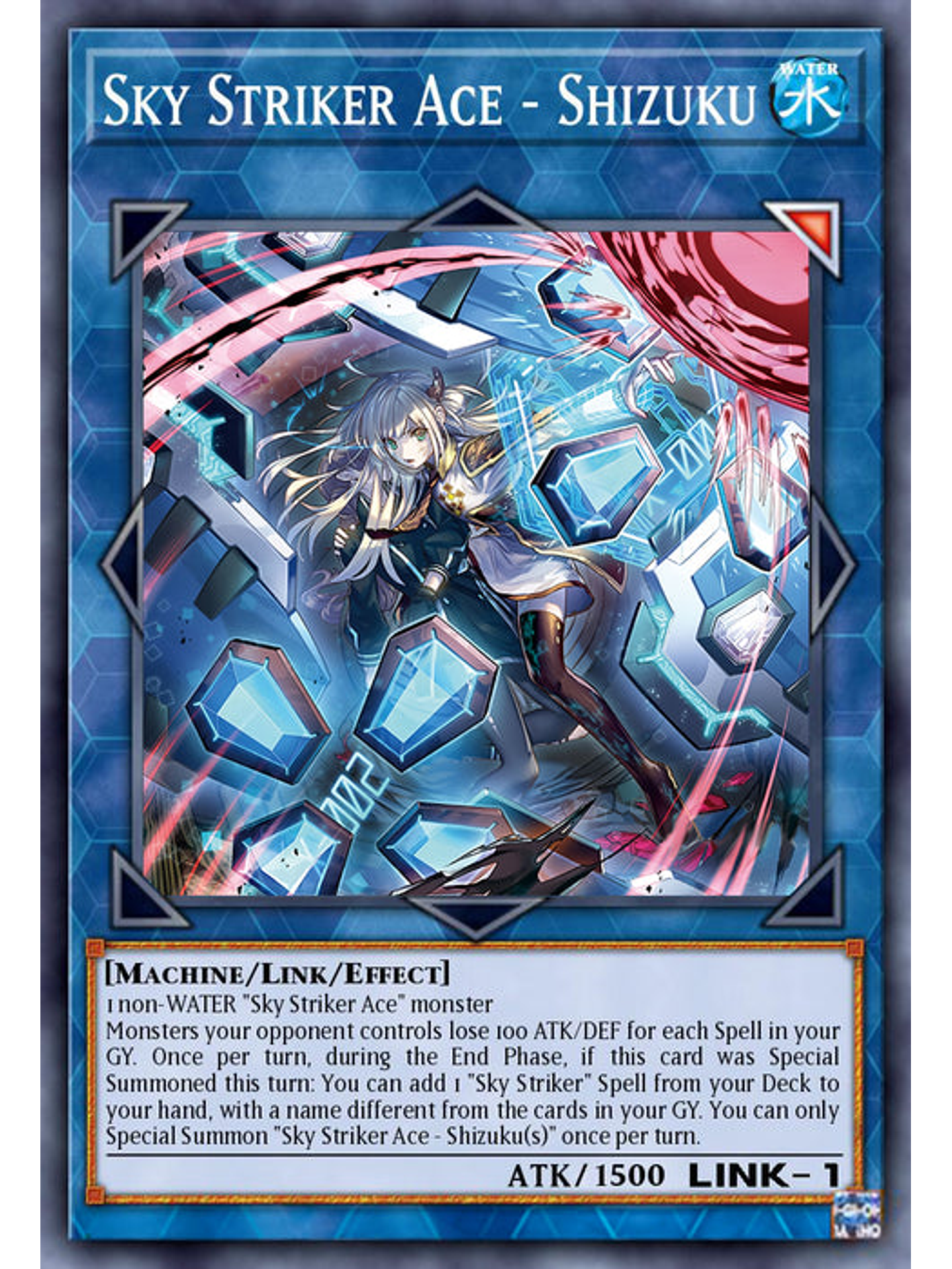 Sky Striker Ace - Shizuku  (alternate art) - RA03-EN043 - Quarter Century Secret Rare 1st Edition 1