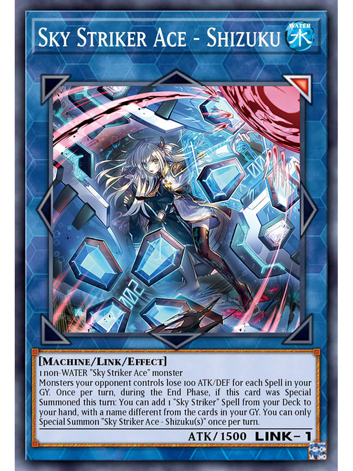 Sky Striker Ace - Shizuku  (alternate art) - RA03-EN043 - Quarter Century Secret Rare 1st Edition 1