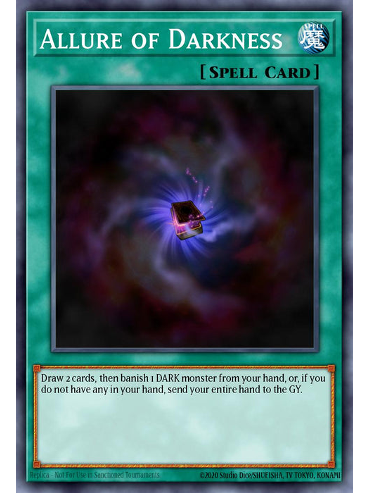 Allure of Darkness - RA03-EN055 - Quarter Century Secret Rare 1st Edition 1