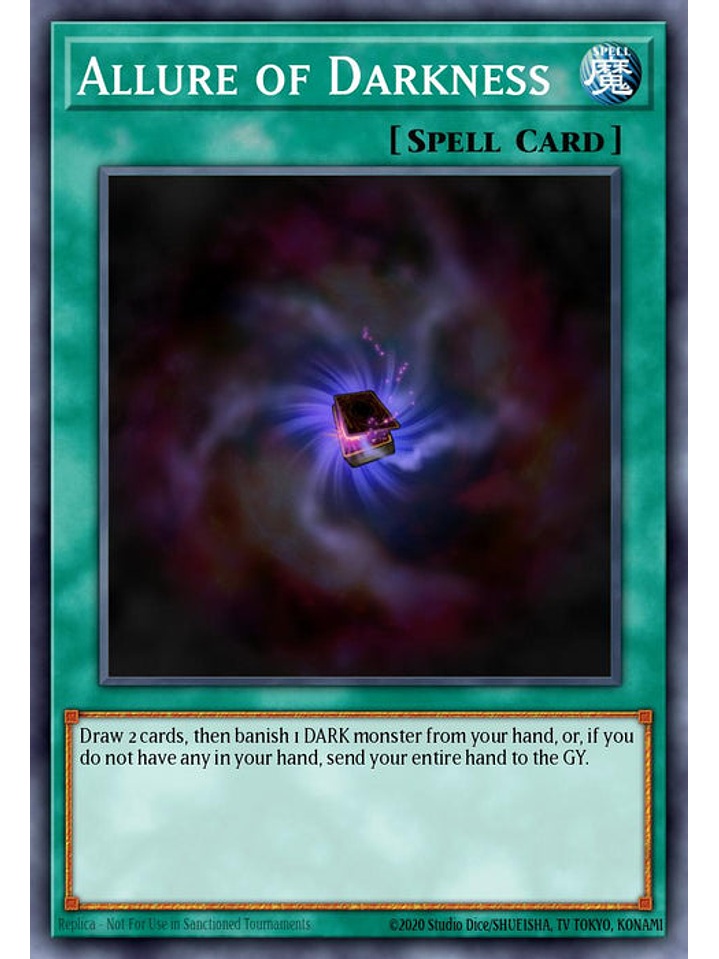 Allure of Darkness - RA03-EN055 - Quarter Century Secret Rare 1st Edition 1