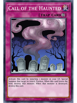 Call of the Haunted - RA03-EN108 - Quarter Century Secret Rare 1st Edition