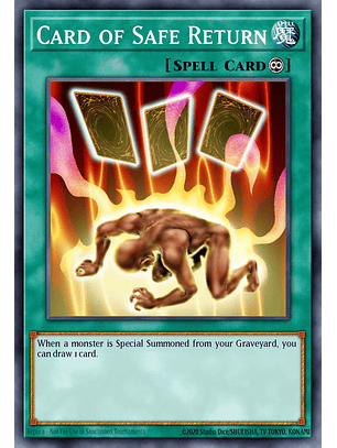 Card of Safe Return - RA03-EN114 - Quarter Century Secret Rare 1st Edition