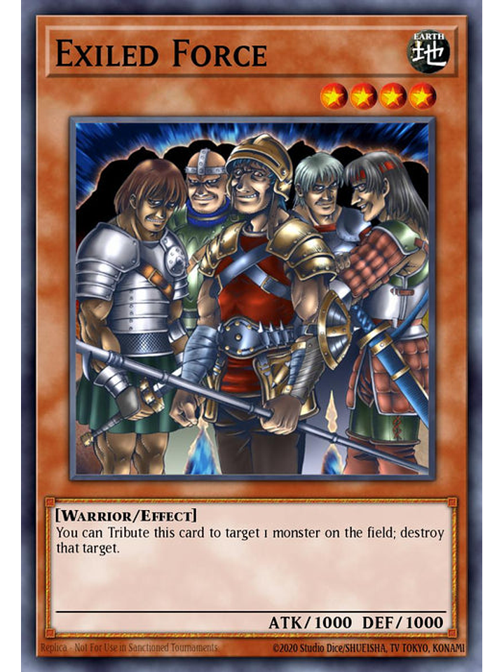 Exiled Force - RA03-EN119 - Quarter Century Secret Rare 1st Edition 1