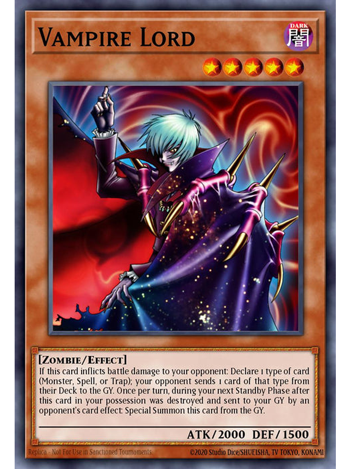 Vampire Lord - RA03-EN128 - Quarter Century Secret Rare 1st Edition 1